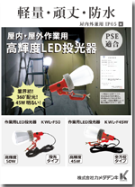 高輝度ＬＥＤ投光器 KWLシリーズ